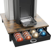 Deco Brothers Vertuo Pod Drawer under-counter design keeps large pods organized.
