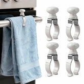 Decoeco towel clips secure towels on oven handles with heat-resistant design.