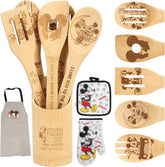 Deikoliuna mouse-themed wooden spoon set for everyday cooking and kitchen decor