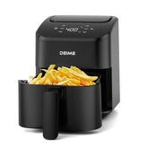DEIME air fryer top view with compact digital controls for small kitchens.