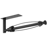 DEKAVA under-cabinet paper towel holder, front view, space-saving black finish.