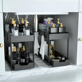 DEKAVA under-sink organizer with sliding drawer for organized storage.