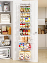 Delamu on-door 9-tier pantry organizer adds generous storage space