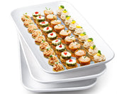 DELLING large serving platter with a 14x8.2 inch surface for main dishes at gatherings.