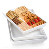 Delling large serving platter 16x9 white for abundant food presentation and easy serving