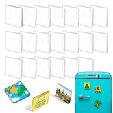 DELUOLUO 20-pack clear acrylic panels for quick fridge magnet creation