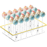 DEMEGA cake pop stand 24 holes with clear acrylic for elegant dessert displays