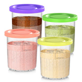 DENEBORE 24oz Creami Deluxe pint container keeps frozen treats fresh.