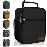Deosk lunch bag compact black design keeps meals organized for daily use.