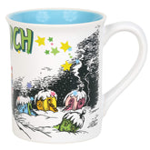 Department 56 Grinch Whoville mug front view for festive coffee moments.