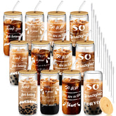 Deriibrico mixed-style glass cups set for gifting and daily use.