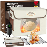 DEVA Fronsa foldable bread proofing box front view showing 36L capacity for weekly baking.