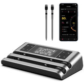Dewjom wireless thermometer with dual-sensor probe for precise cooking control