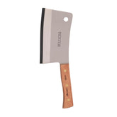 Dexter-Russell 8-inch blade close-up, sharp edge for heavy chopping.
