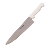 Dexter-Russell P94802 blade closeup shows razor-sharp edge for precision slicing.