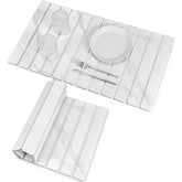 DFJKJUU stone dish drying mat in marble pattern dries dishes quickly on counters.