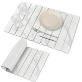 DFJKJUU large stone dish drying mat on counter with marble pattern and high absorbency