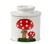 dgudgu mushroom butter crock lid for easy soft butter at room temperature