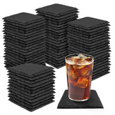dhfsleo 68-piece slate coaster set shown for stylish entertaining.