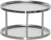 Dial Industries Lazy Susan stainless steel turntable front view highlighting durability