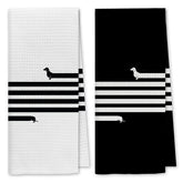 Dibor dachshund kitchen towels set of two, ideal for daily drying