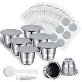Didaey reusable espresso capsules in stainless steel for clean, eco-friendly brewing.