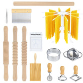 DigNew 13pcs pasta making kit for easy, at-home pasta crafting.