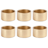 DII basic napkin ring gold set adds rustic shine to table settings