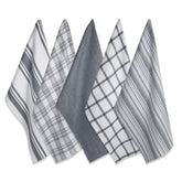 DII dish towels 18x28 folded gray for quick, thorough dish drying.