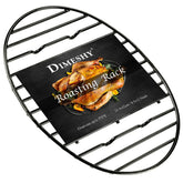 DIMESHY roasting rack with black enamel finish for versatile oven roasting