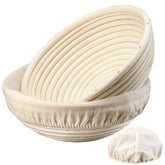 Dimpola banneton basket 9-inch top view for even dough aeration