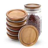 DingCo 6-pack regular mouth mason lids with airtight seal for fresh storage