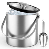 DINOTIME 3L stainless steel ice bucket with lid for celebrations