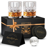 DIOXADOP 11 oz whiskey glasses highlight clear crystal shine for refined sipping