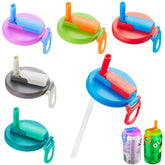 DIPESI soda can lid with straw in bright colors seals cans and reduces spills