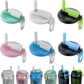 DIPESI soda can lid in assorted colors for easy drink identification and spill reduction.
