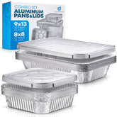 Dipplastible 9x13 pan with lid for mess-free catering and convenient serving.