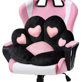 Ditucu cat paw cushion on a large seat offering plush comfort for long gaming sessions