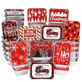 DIYDEC Christmas aluminum container with lid in Style A, ideal for giftable cookies