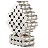 DIYMAG 300 PCS brushed nickel fridge magnets for quick notes on metal surfaces.