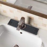 DK177 Stone Faucet Mat shows diatomite texture with rapid absorption.