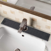 DK177 stone faucet mat at sink edge protects counters and keeps area dry