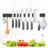Dmore wall knife strip with four hooks keeps knives organized and accessible