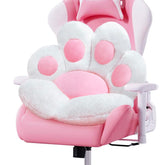 DOBUONO cat paw cushion plush seat for relaxed seating and spine support