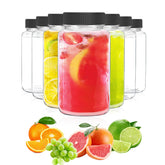 DODHEG 3 oz glass juice bottle nine-pack for portable beverages