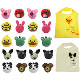 Dodkes animal-pattern bags ready for grocery shopping with lightweight design.