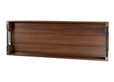 Dofira large acacia serving tray top view for ample cheeses and meats