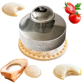 Doiaz sandwich cutter sealer in action with a 3.5-inch cut and sealed edge for neat lunches