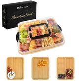 Dolce Casa charcuterie board lid-closed demonstrates portable entertaining