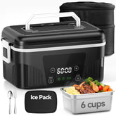 DOLOPL cordless heated lunch box with 6-cup capacity for work lunches